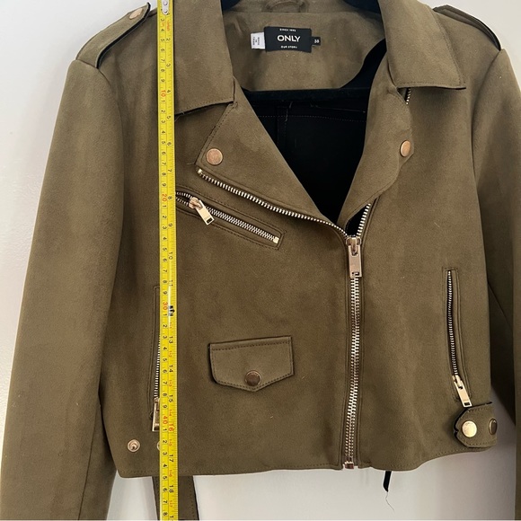 ONLY military suede jacket size EU 38 - Picture 6 of 7